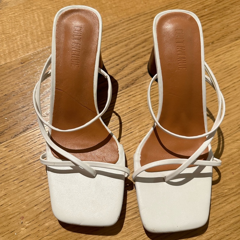 White Heeled Sandal